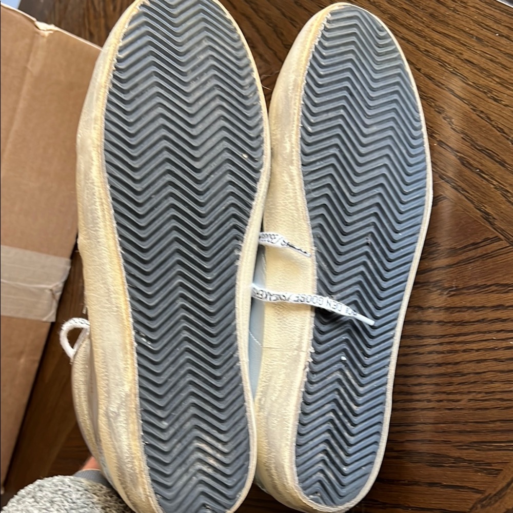 Golden Goose Metallic Silver High-Top Sneakers - Picture 6 of 8